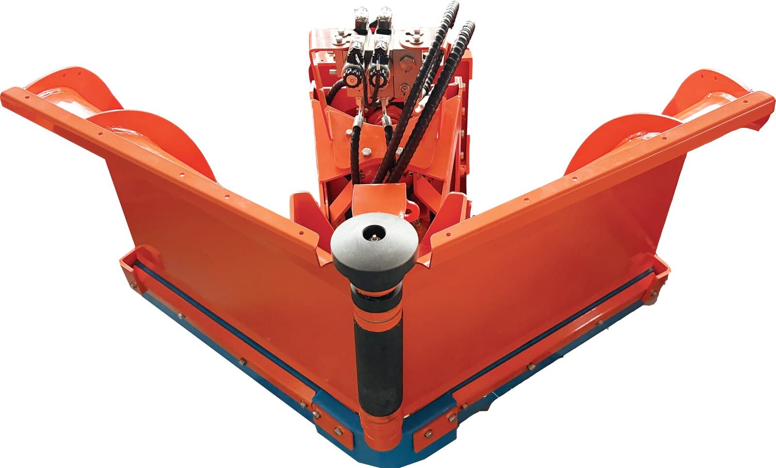 TX160 Schneepflug als Anbaugerät für die REINMATIC SRM 1500, mit hydraulischer Schwenkung